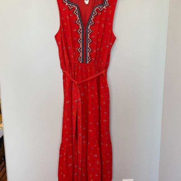 Boho style GAP midi dress. SZ M - Picture 2 of 5